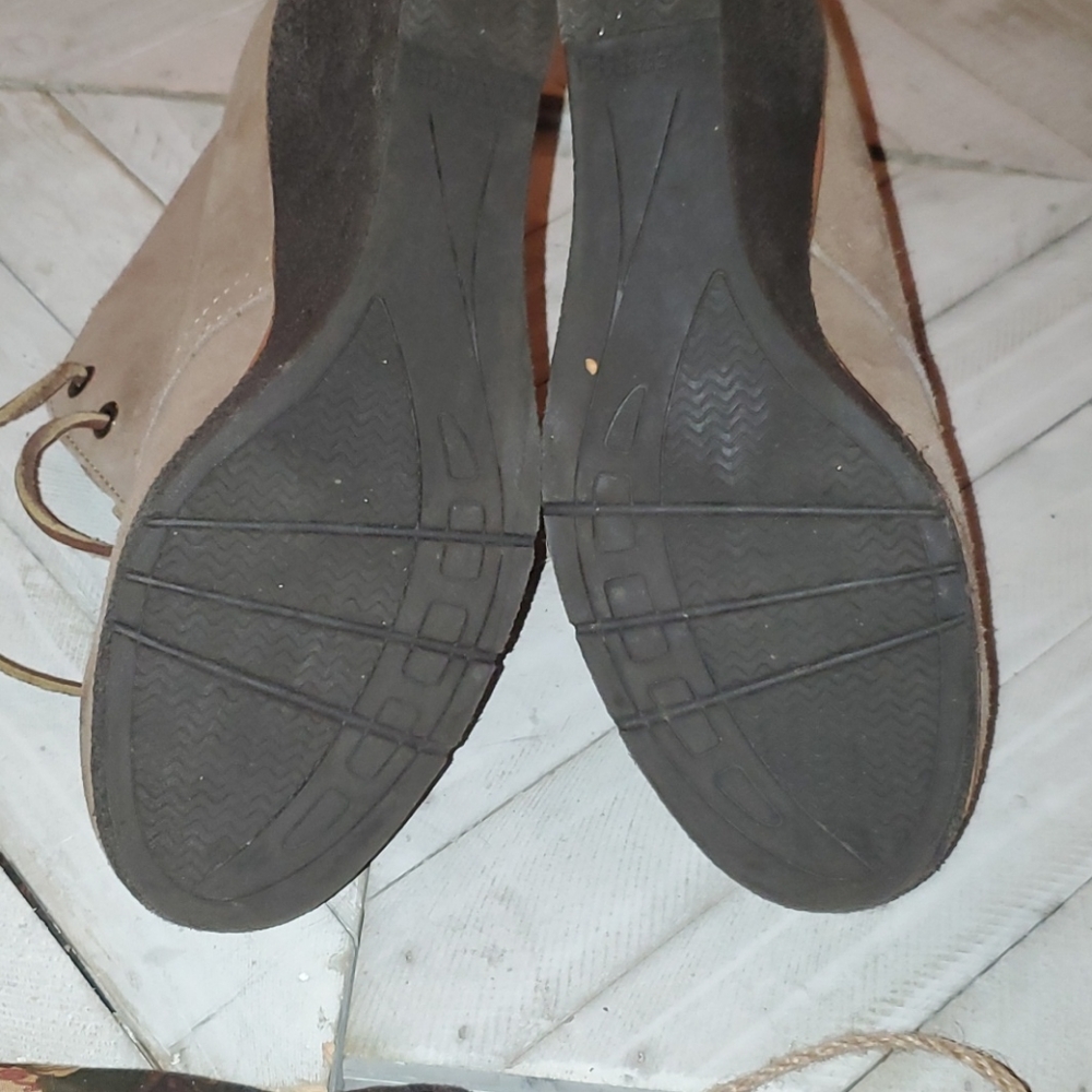 Sperry Size 9 Tan Suede Wedge Booties - Picture 7 of 7